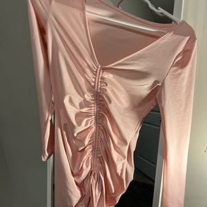 Brand new pink ruched dress size medium